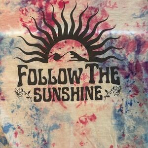 Torrid Tie-Dye Tank Top with Sun Graphic